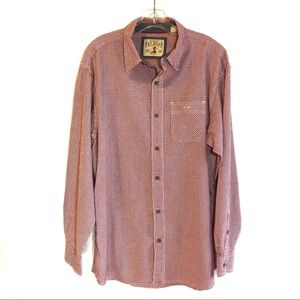 Red Head Brand Co. checked seersucker shirt size L